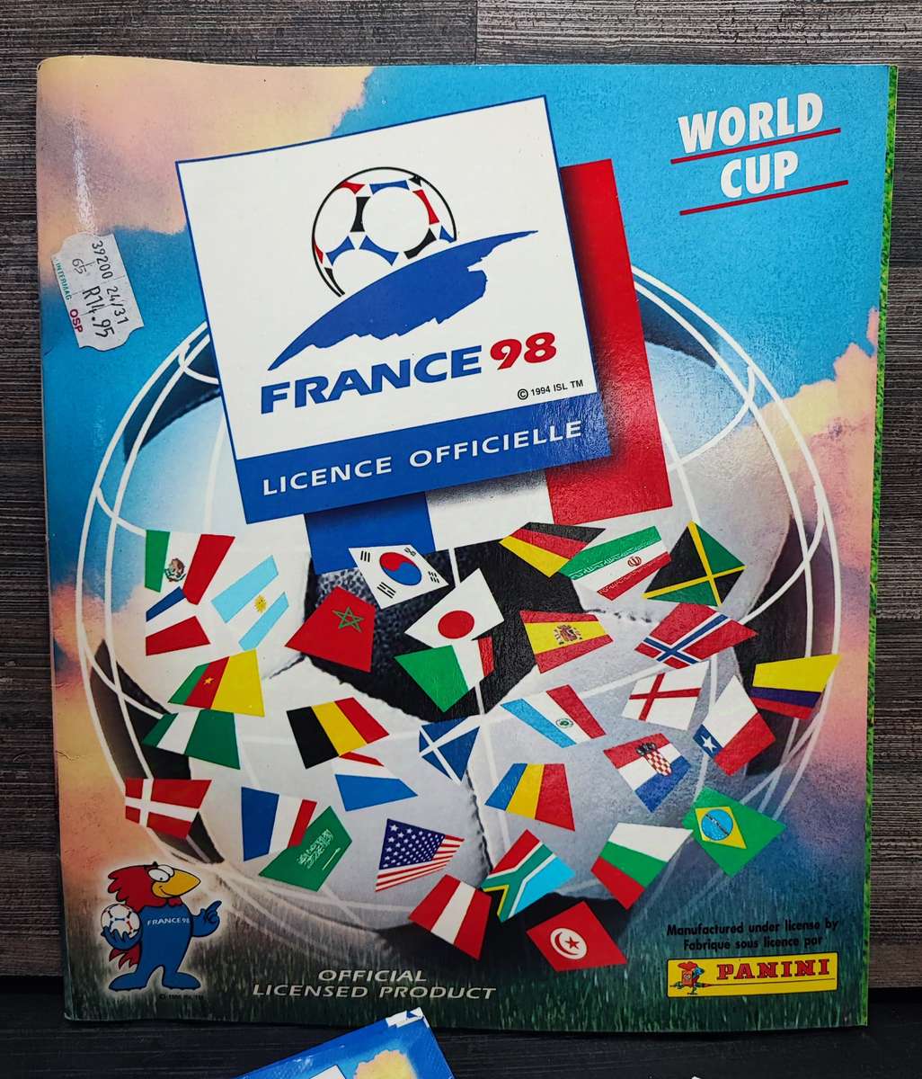 1998 Panini France World Cup Soccer Sticker Album and Collectible Stickers