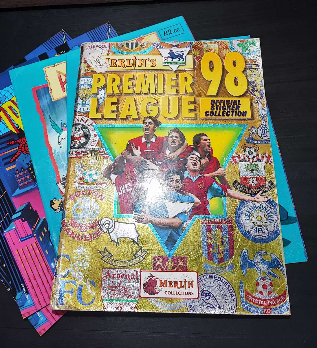Vintage Topps/Panini Mixed Sticker Albums