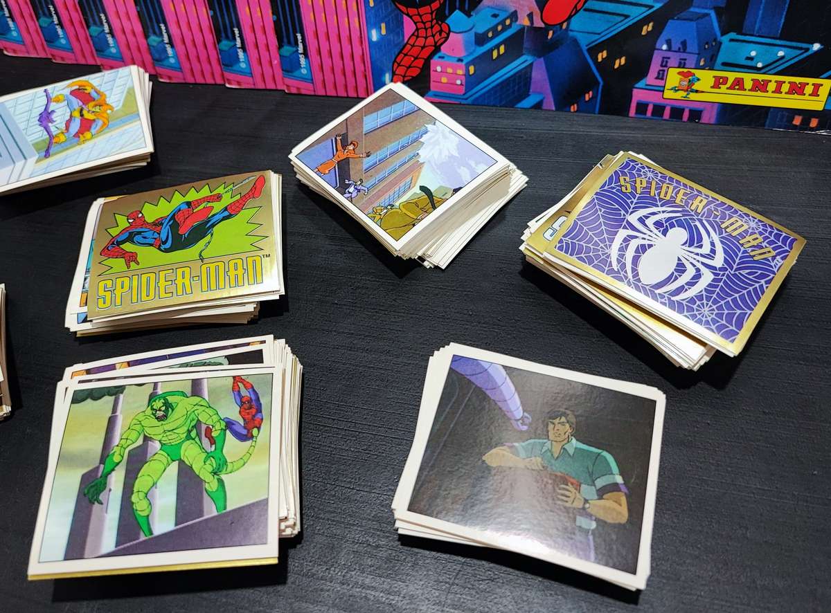 1995 Panini Marvel`s Spiderman Sticker Albums and Collectible Stickers(Huge Lot)Last Available