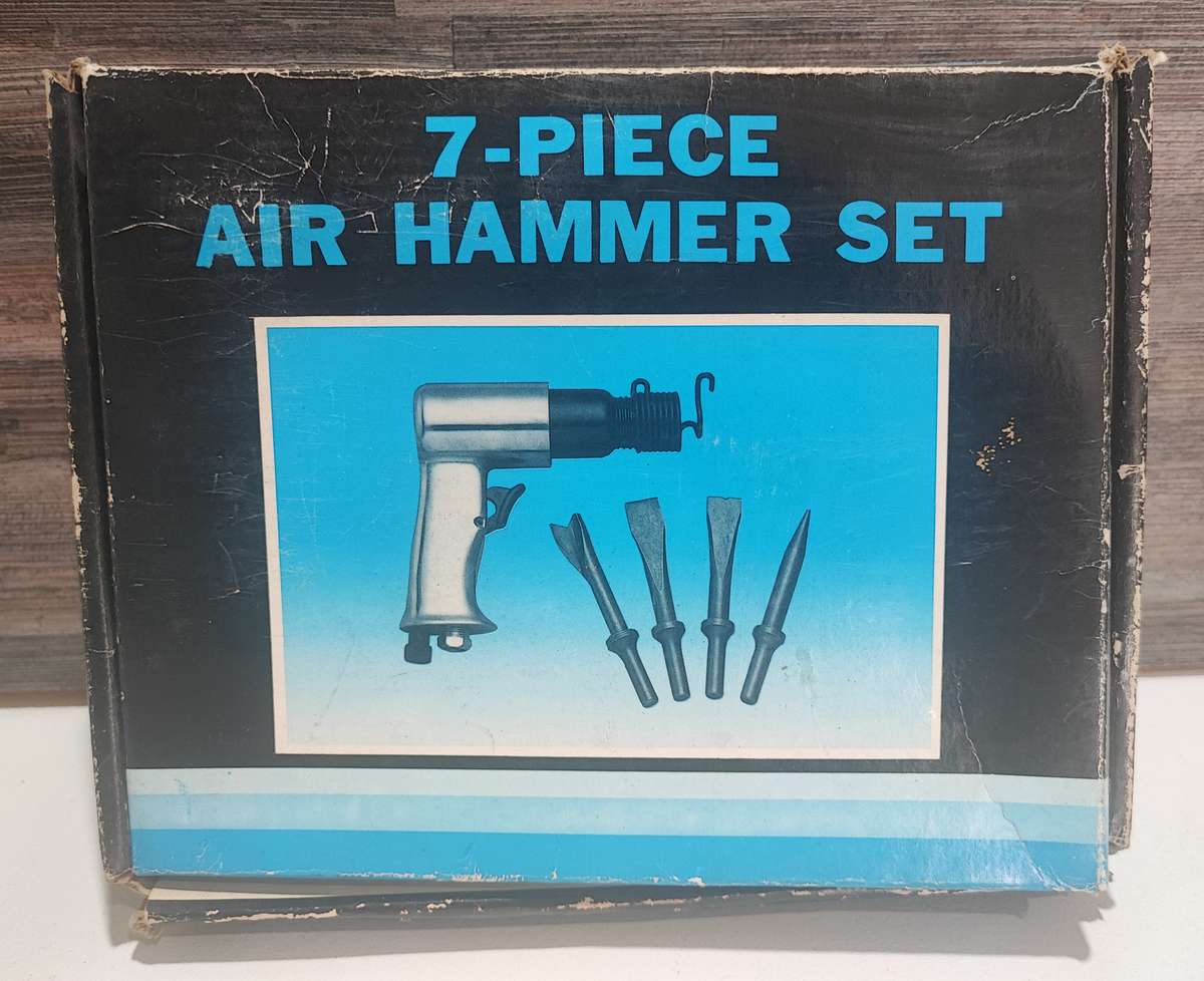 Seven piece air hammer set