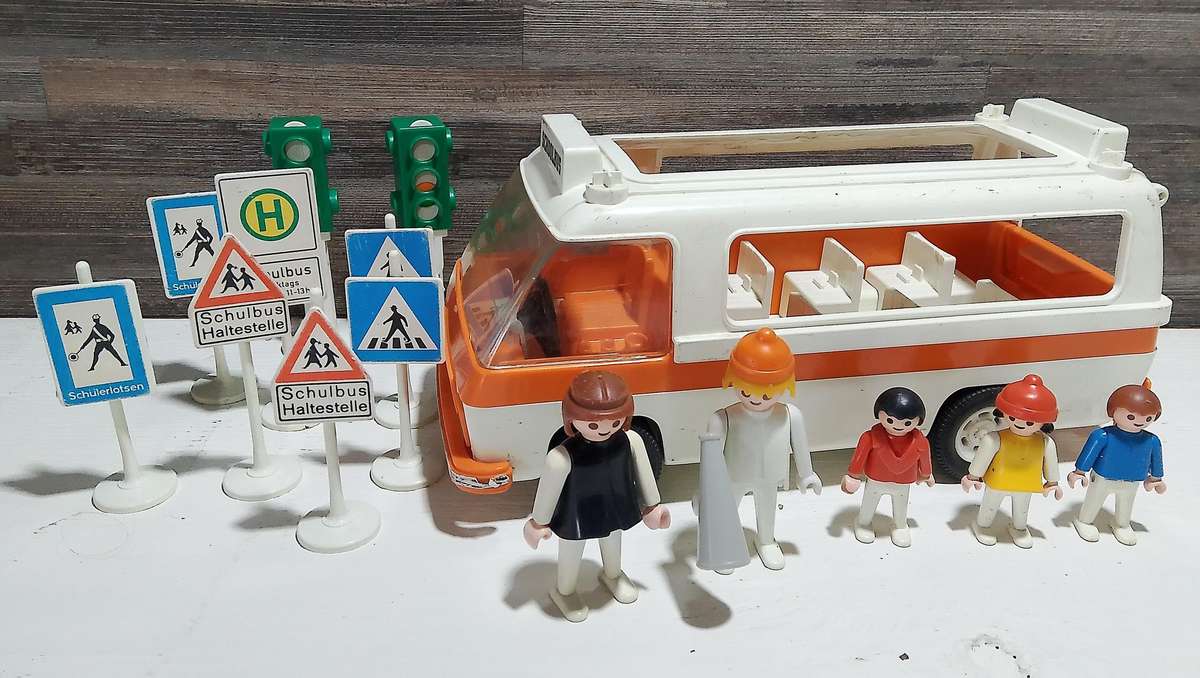 Rare 70's Playmobil Figures and Vehicle