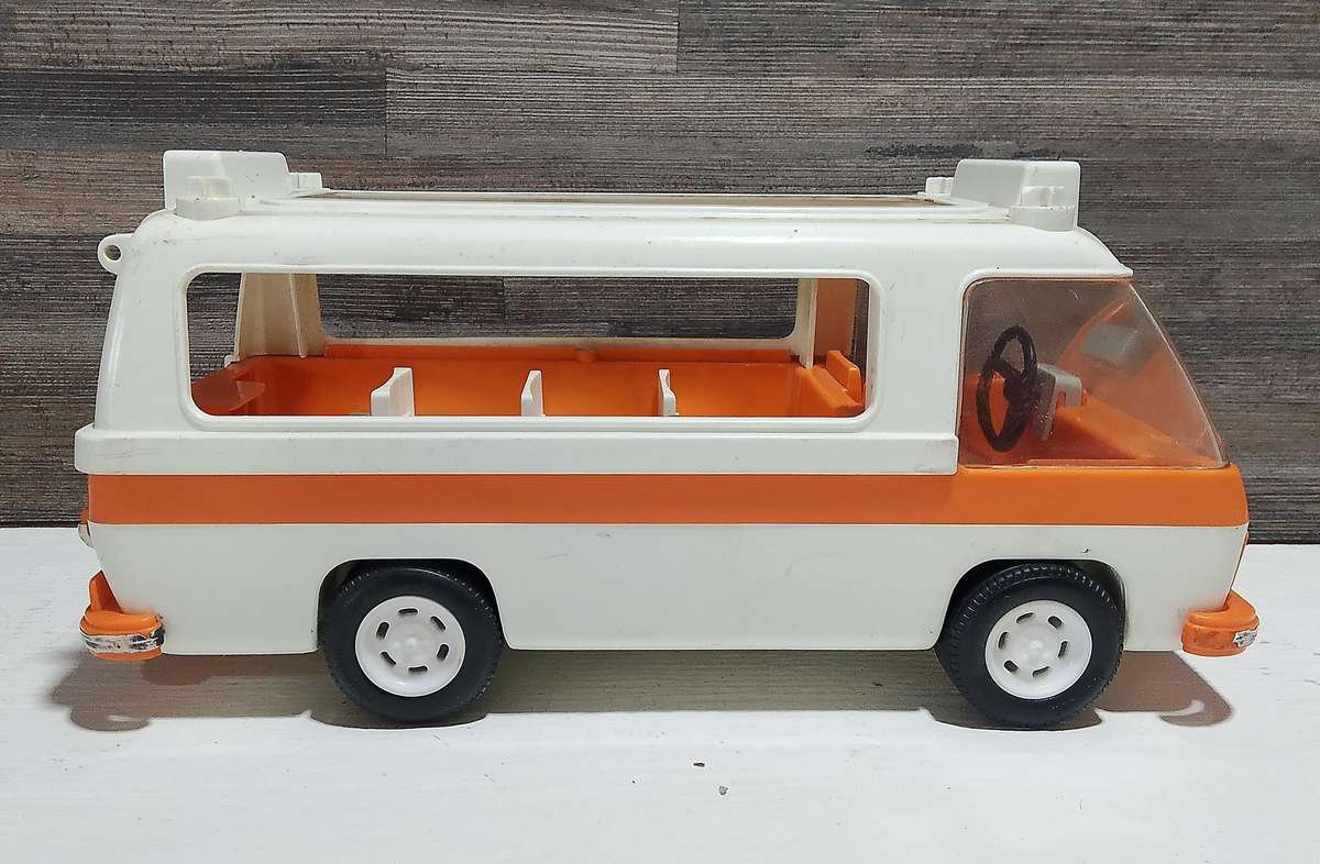Rare 70's Playmobil Figures and Vehicle