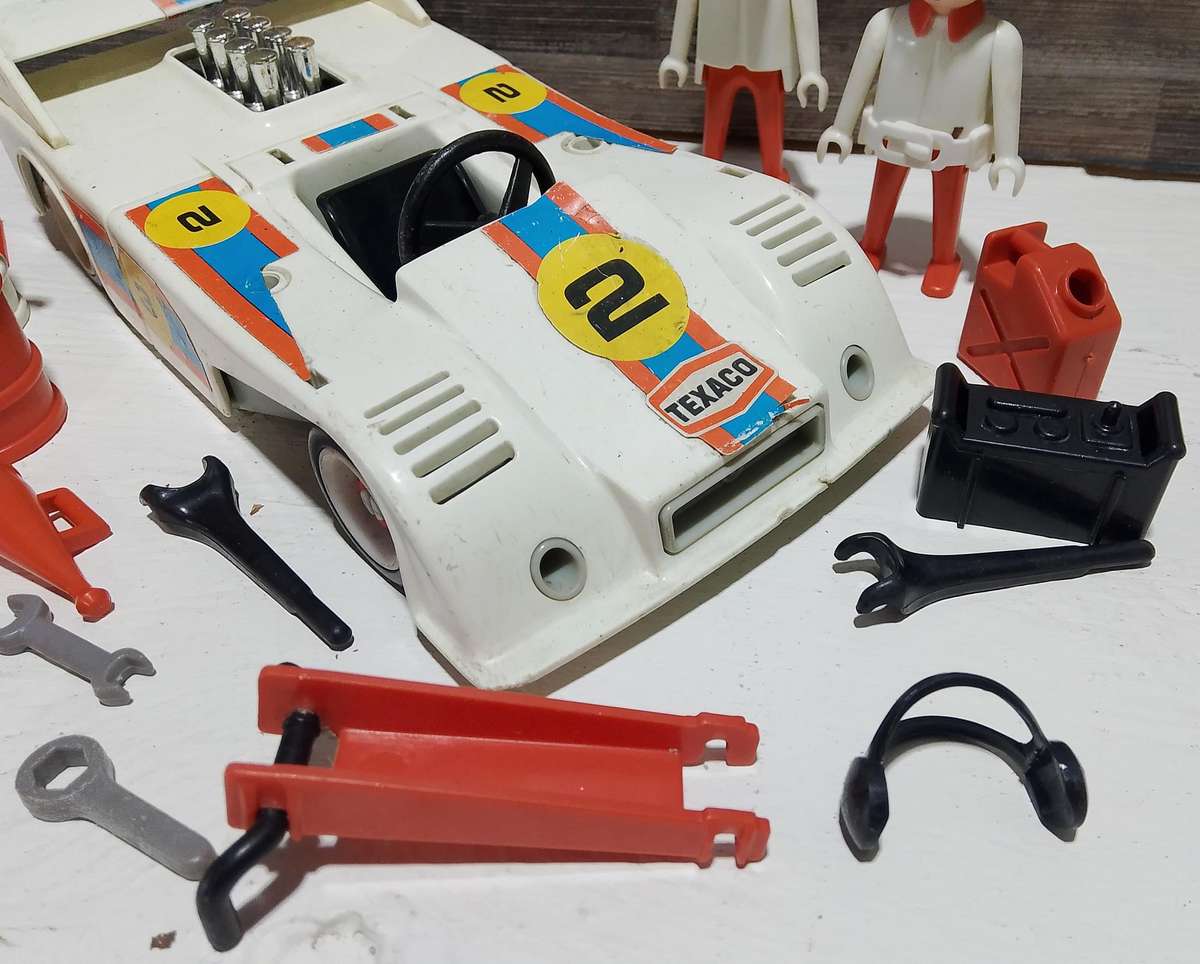 Rare 70's Playmobil Figures and Vehicle