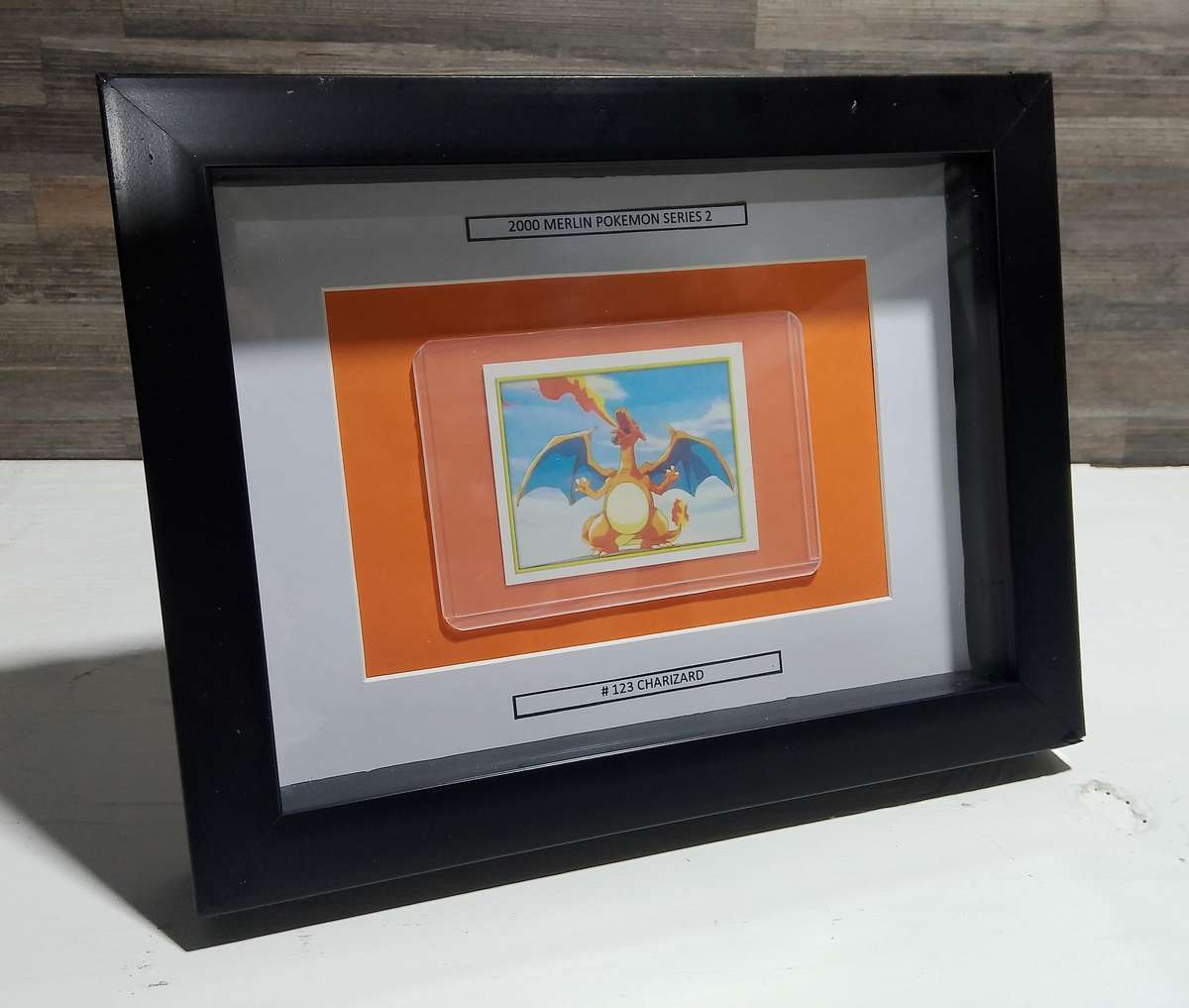 Framed Rare 2000 Topps Pokémon Charizard