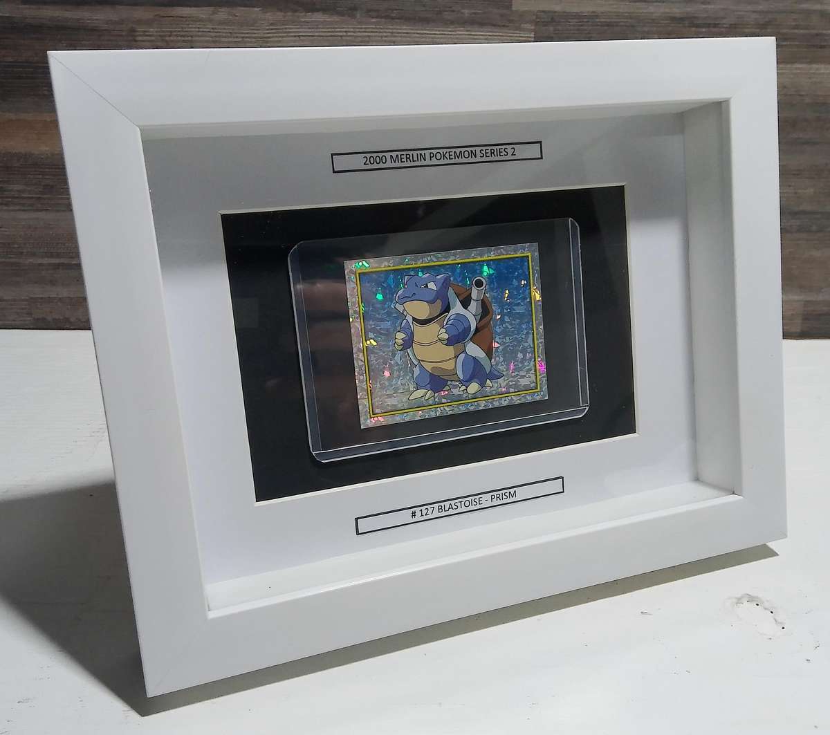 Framed Rare 2000 Topps Pokémon Blastoise