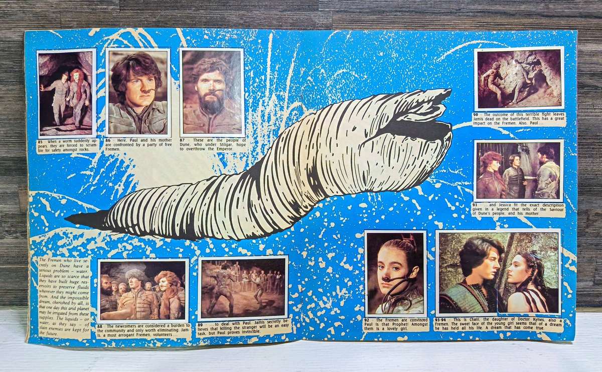 1984 Panini Dune Sticker Album(Complete)