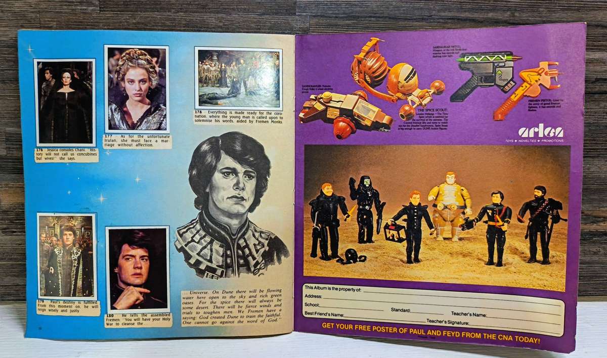 1984 Panini Dune Sticker Album(Complete)