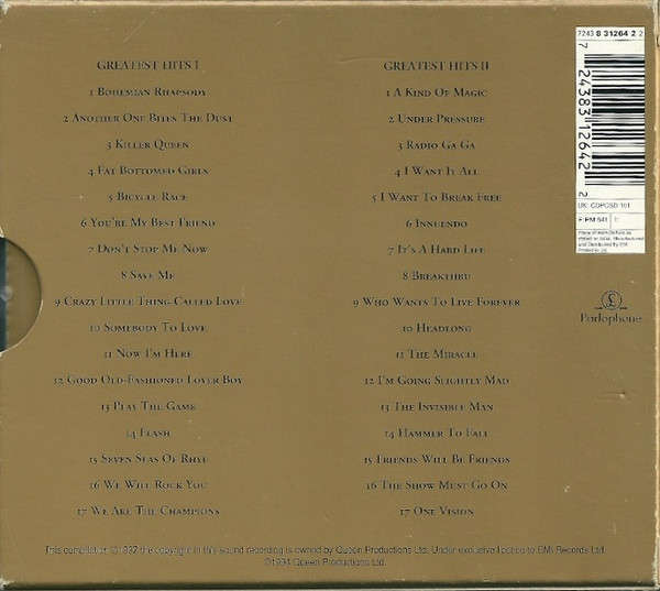 Queen  Greatest Hits I & II (2-CD Set) Import