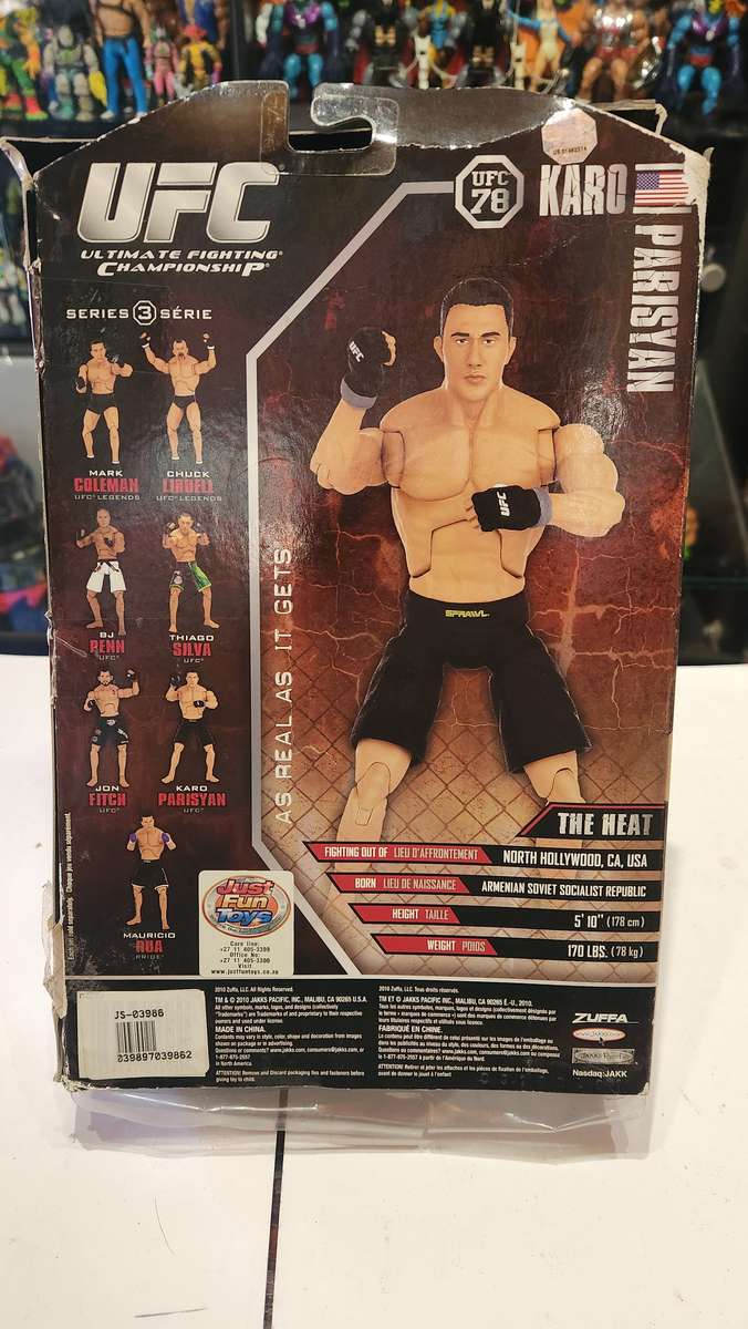 Boxed UFC Karo Parisyan Action Figure Jakks Pacific