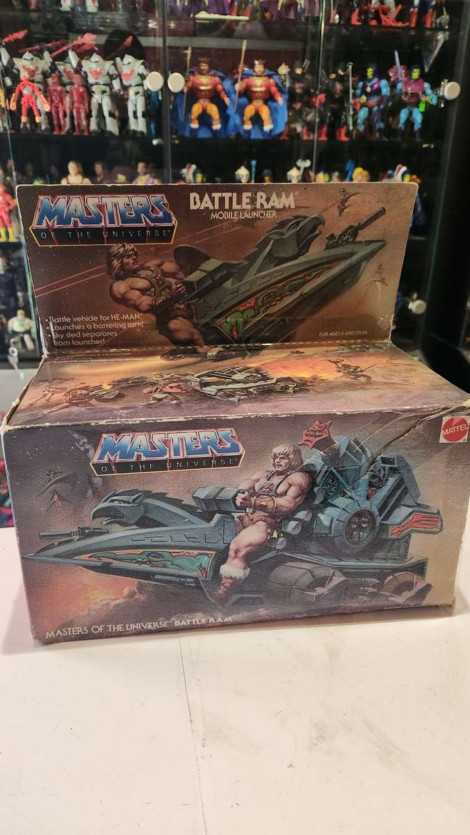 1981 Complete Boxed Battle Ram of He-Man-Masters of the Universe (MOTU) Vintage Figure
