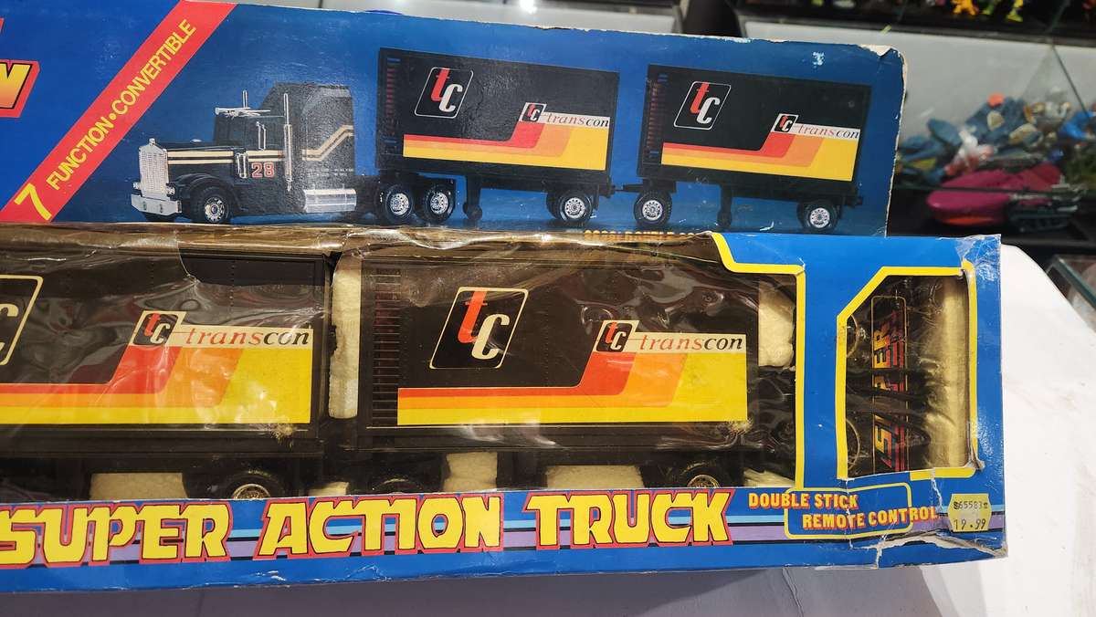 1980's Vintage Boxed Remote Control Super Action Transcon Truck