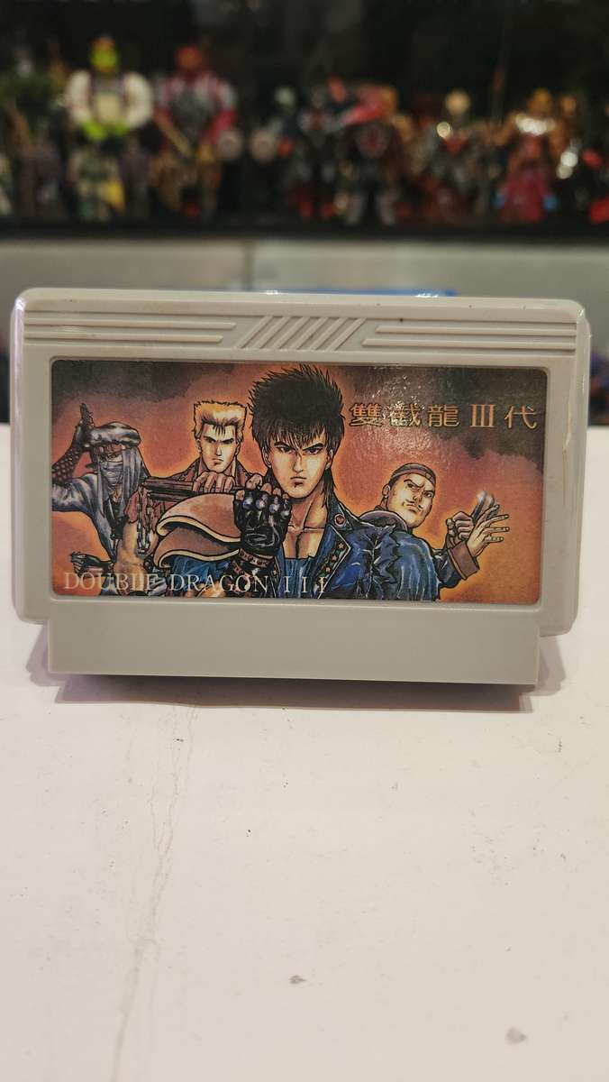 Vintage Tv Game Cartridge Famicom Double Dragon 3
