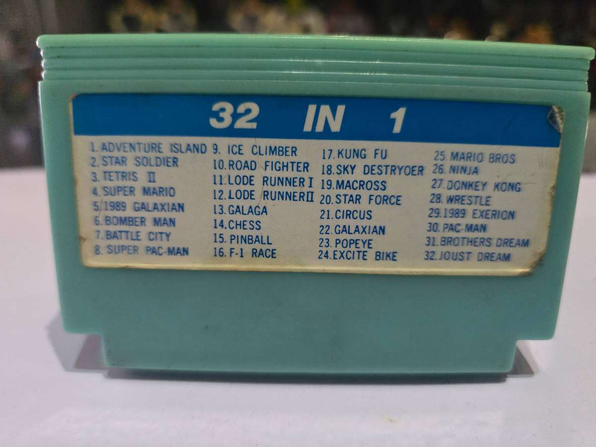 Vintage Tv Game Cartridge Famicom 32 in 1