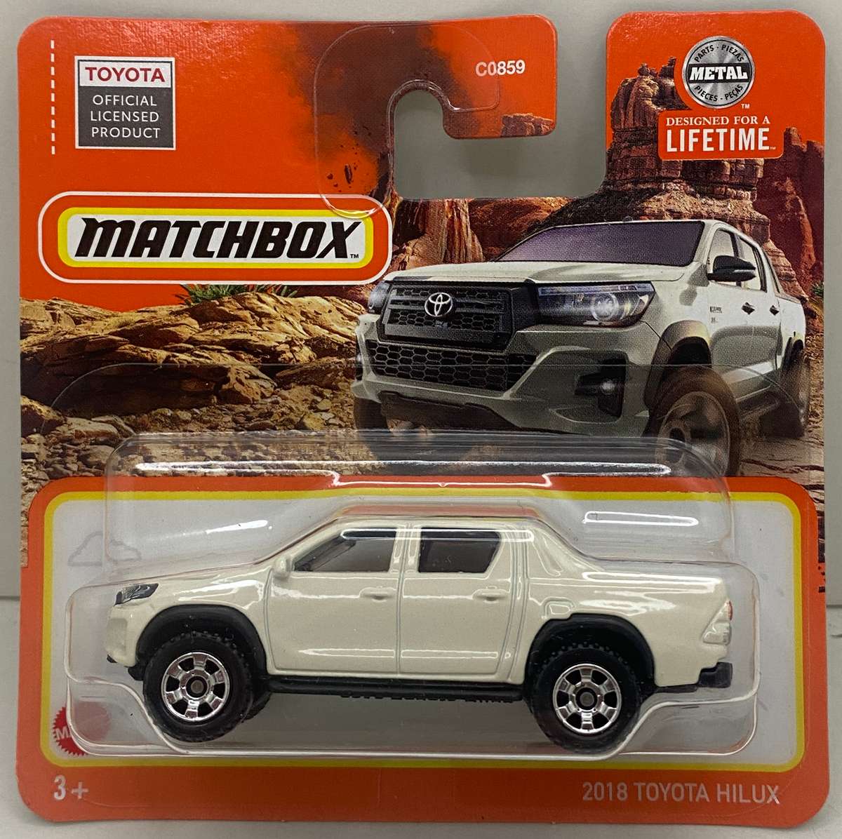 Matchbox 2018 Toyota Hilux - White - Carded