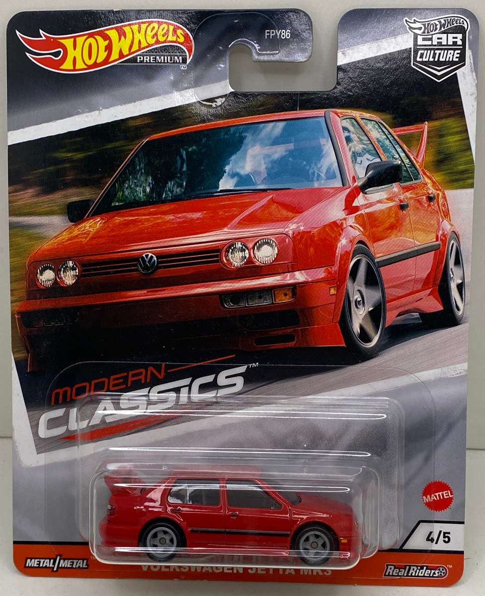 Hotwheels Volkswagen Jetta MK3 - Premium Real rider - Carded - Scale 1:64.