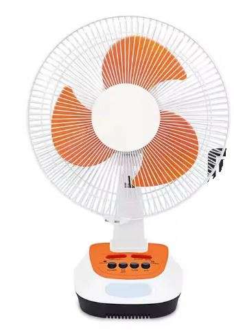 12 Inch Rechargeable Fan - USB - LED Light - Oscillation
