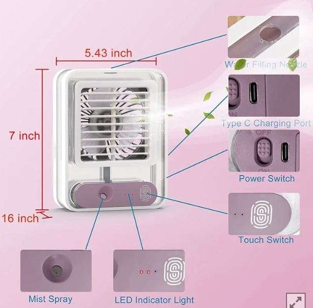 Portable Mini Air Conditioning Fan