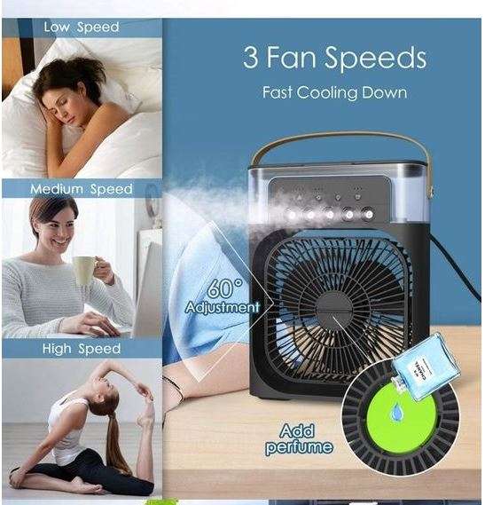 Portable Air Cooler Fan With Mist Spray function