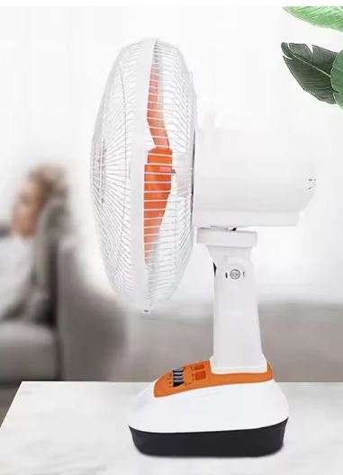 12 Inch Rechargeable Fan - USB - LED Light - Oscillation