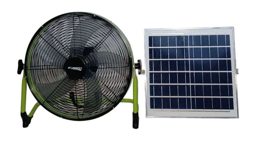 14" Solar Rechargeable Floor Fan