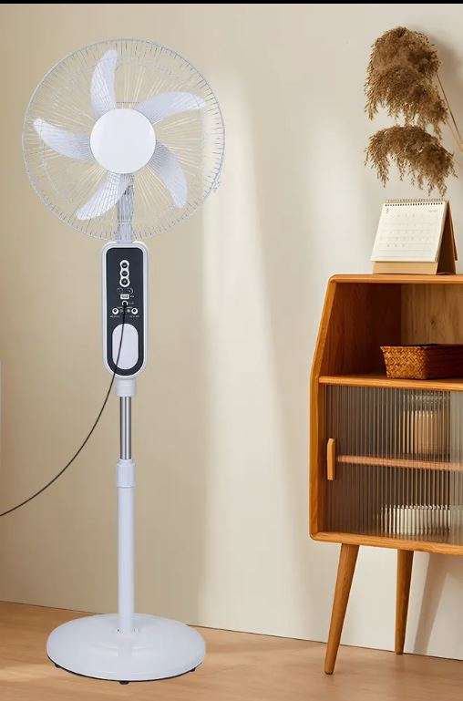 16" Rechargeable Standing Fan - Remote control - LED night light - USB Charging port - Oscillation