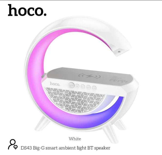 Hoco DS43 Big-G Smart Ambient Wireless Charging - BT Speaker  - FM Radio -  AUX