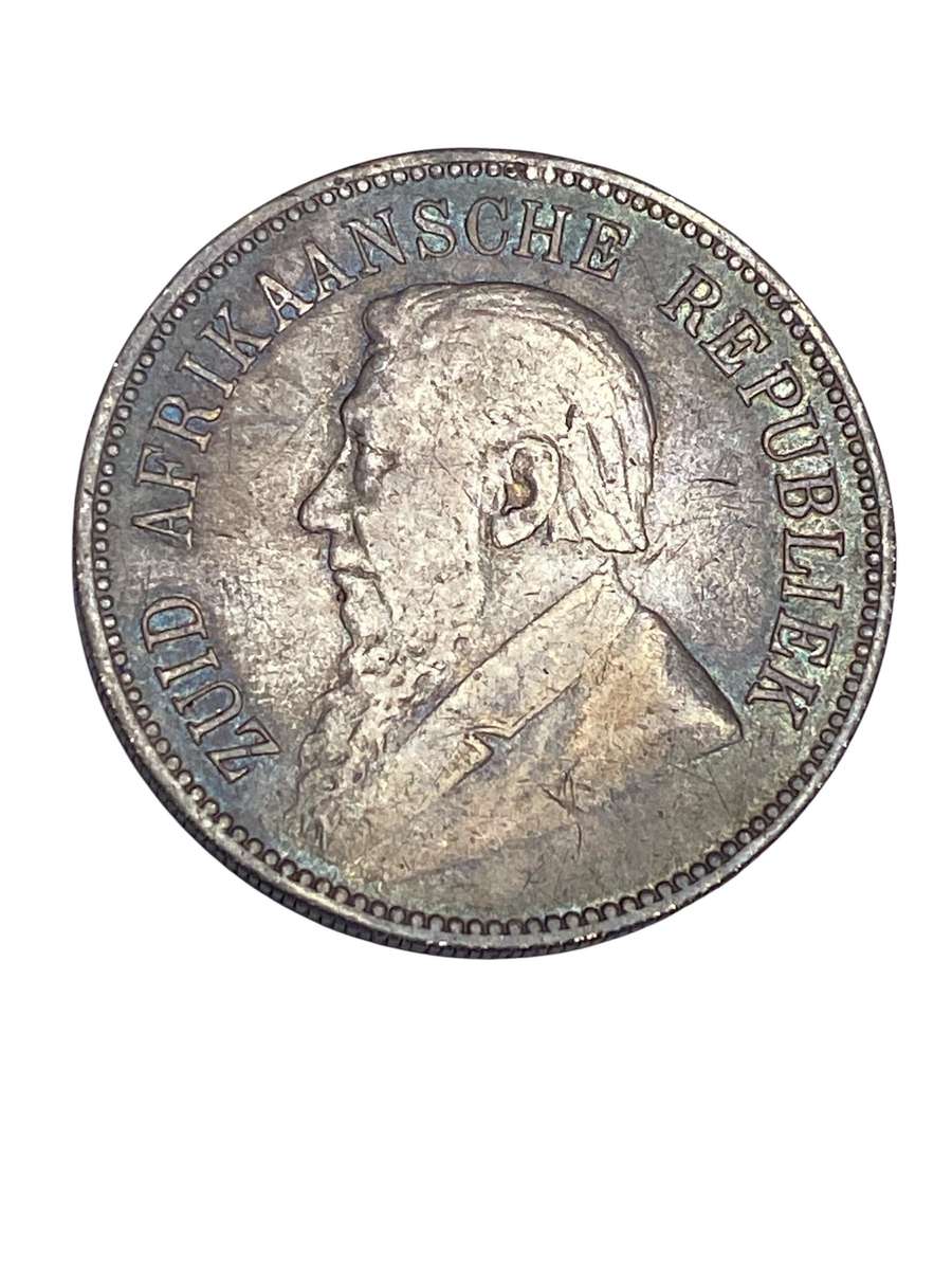 Five Shillings - Paul Kruger ZAR Single Shaft Crown 1892