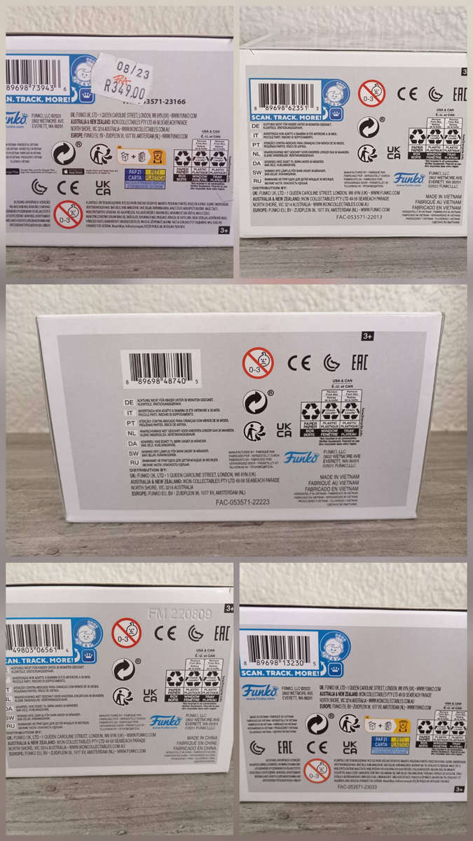 5 Funko Pops and 2 Bitty Pops