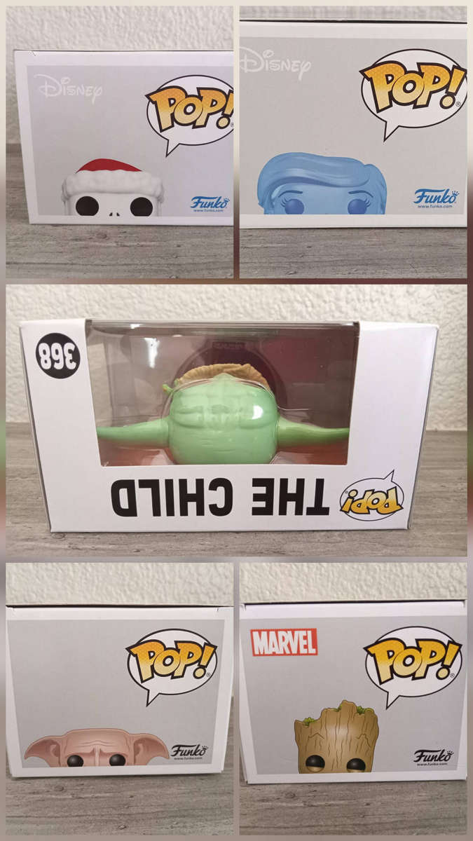 5 Funko Pops and 2 Bitty Pops