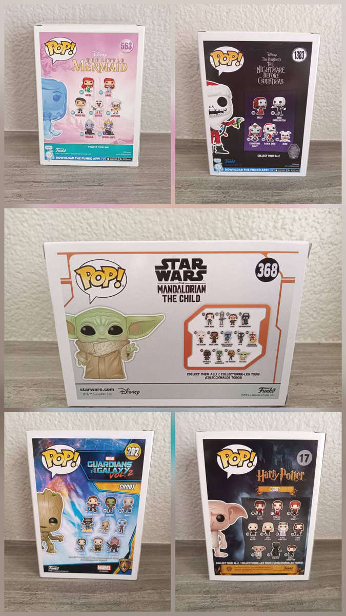 5 Funko Pops and 2 Bitty Pops