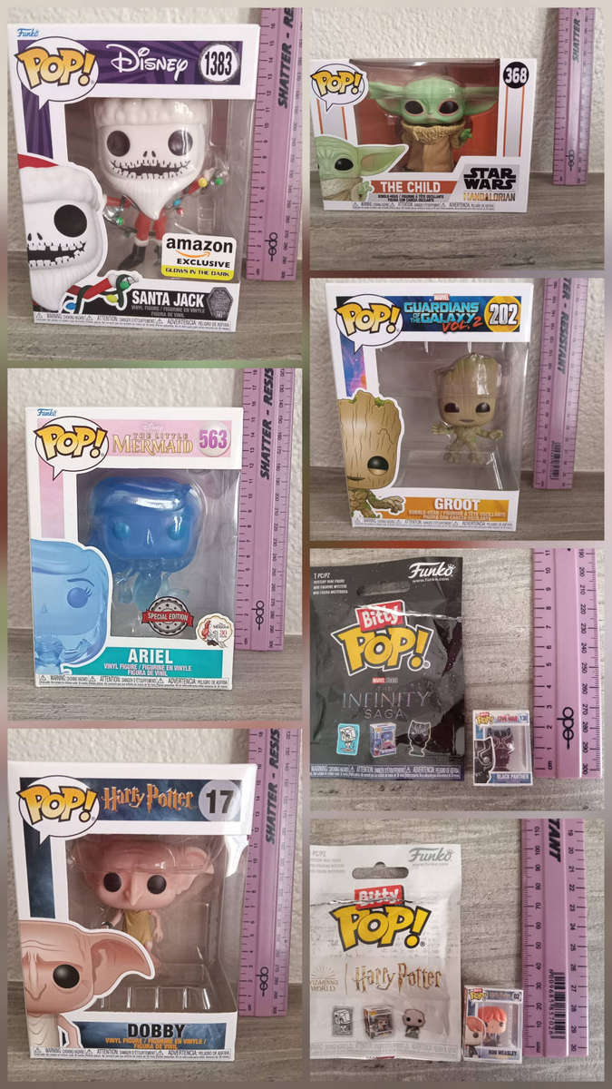 5 Funko Pops and 2 Bitty Pops