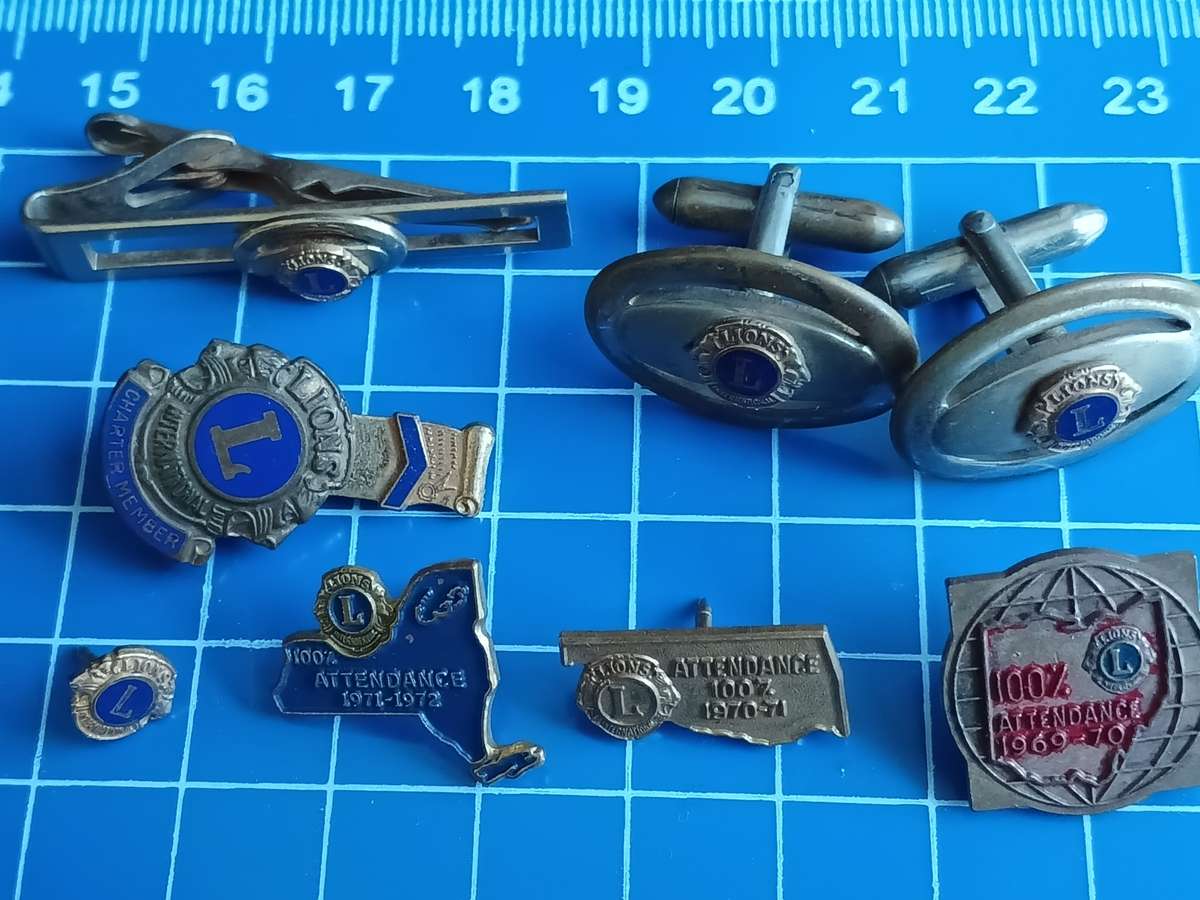 Lions Club Badges / Pin Lot