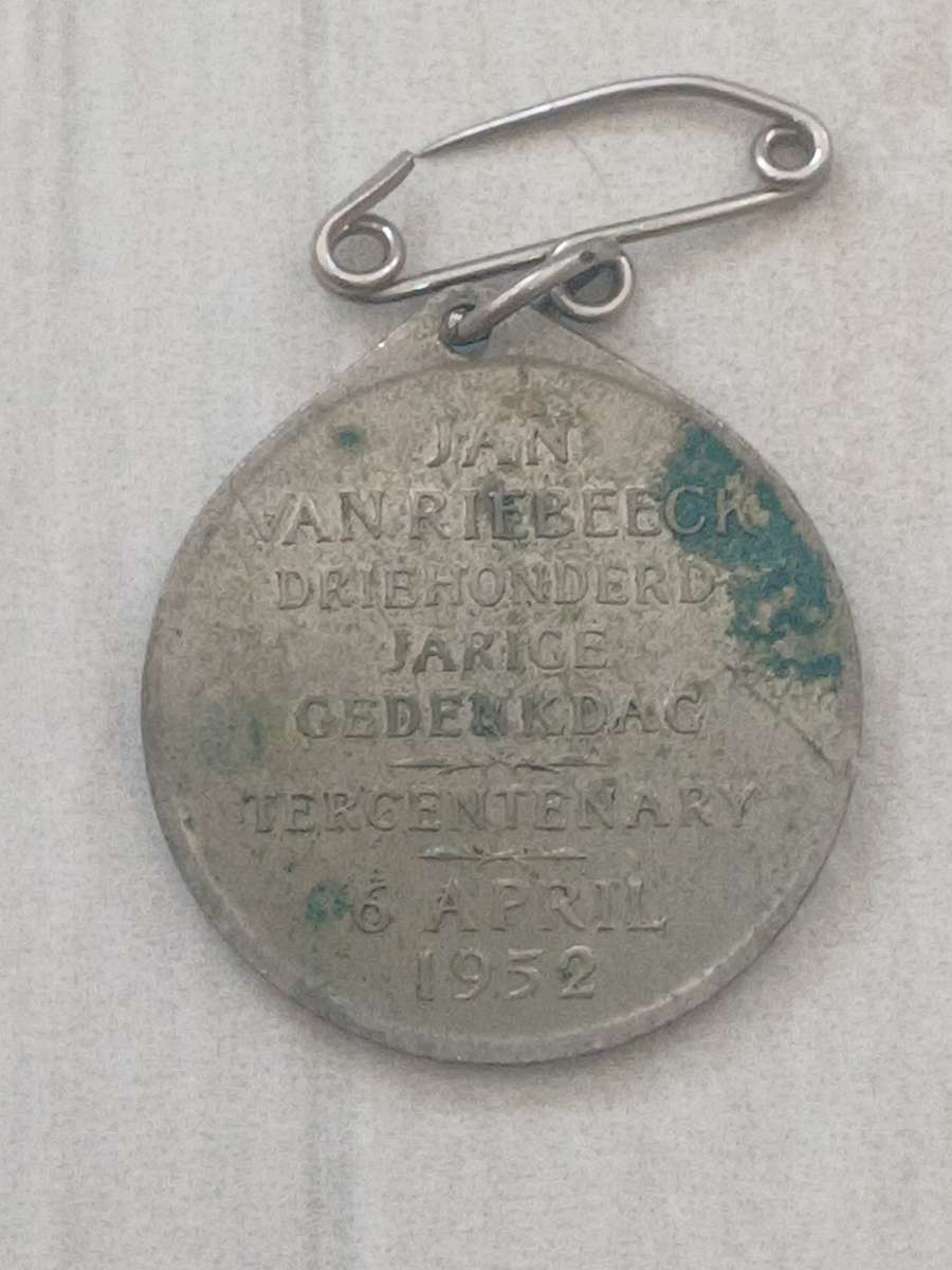 Jan Van Riebeeck 1952 Medal