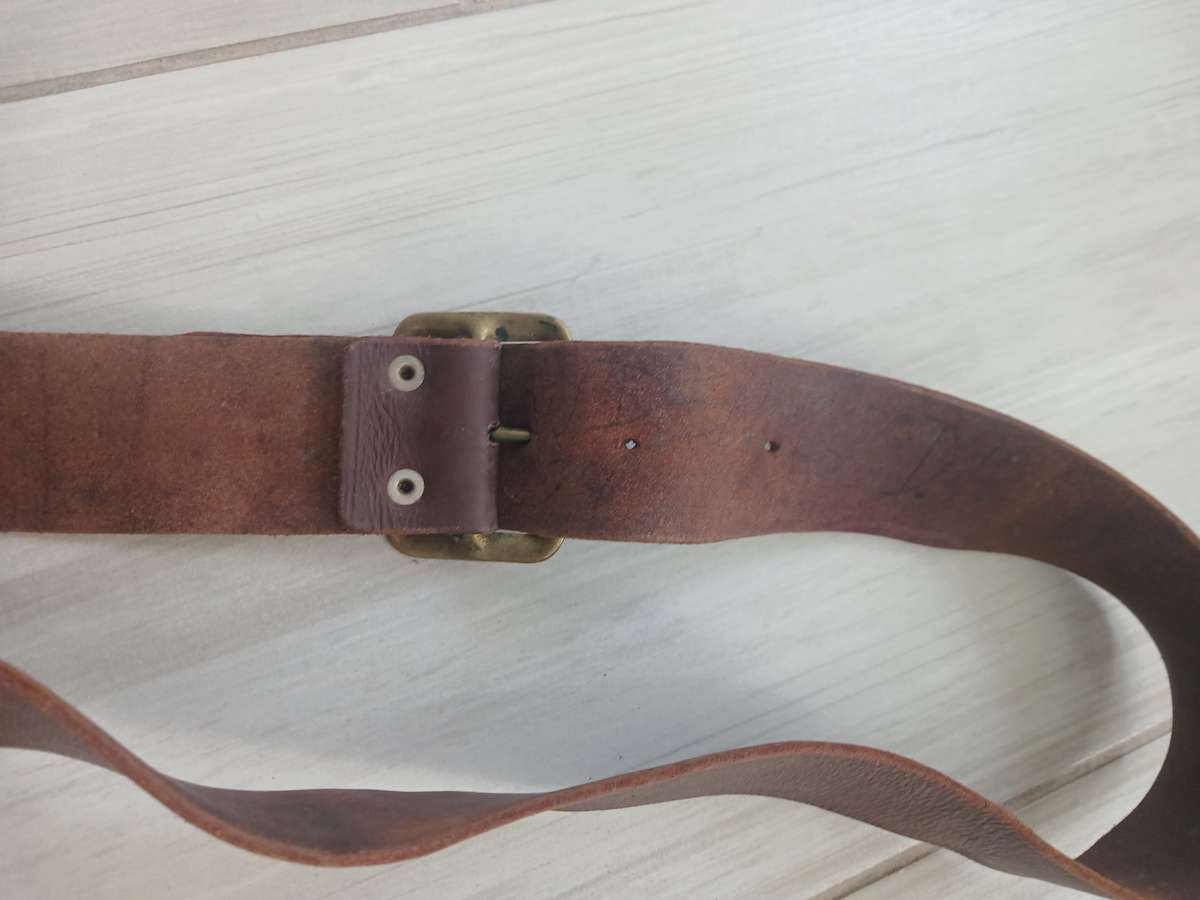 SADF - SA Military Old Leather Belt with Buckle
