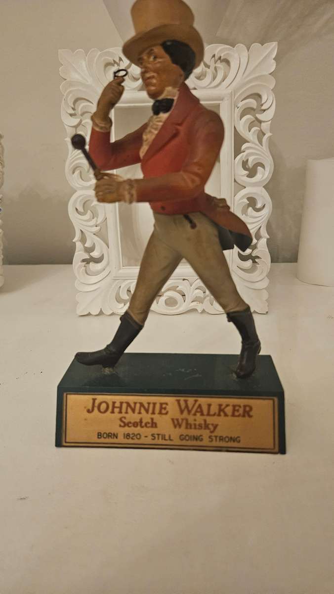 Vintage Johnny Walker bar advertising