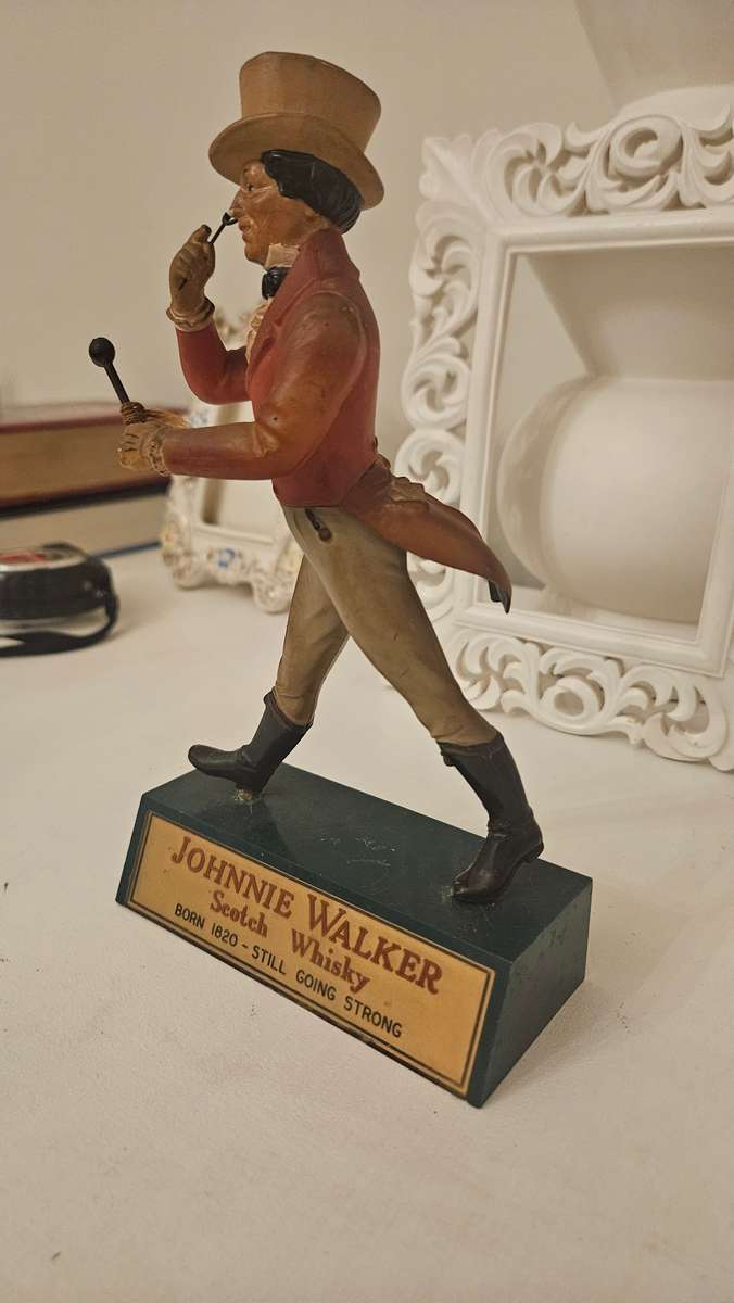 Vintage Johnny Walker bar advertising