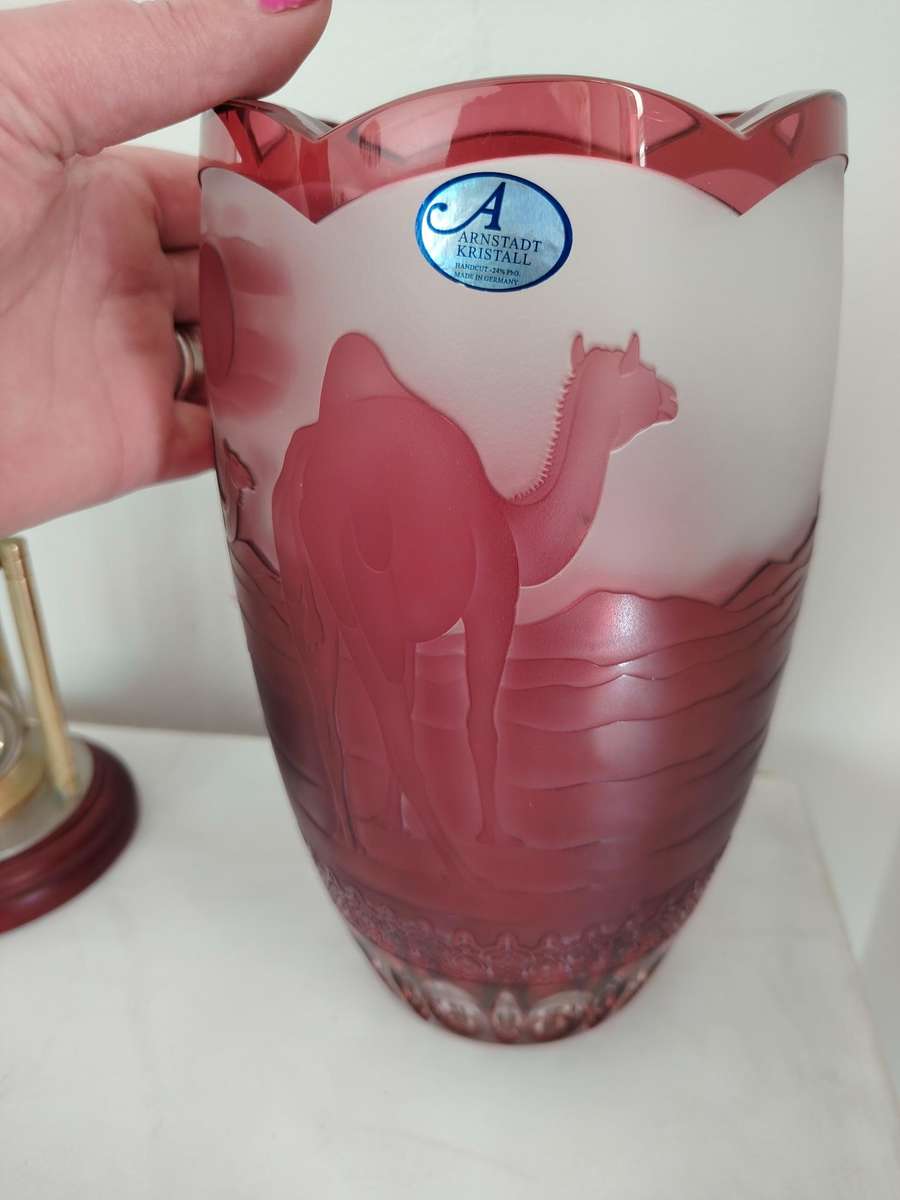 Stunning solid Arnstatd Kristel vintage vase