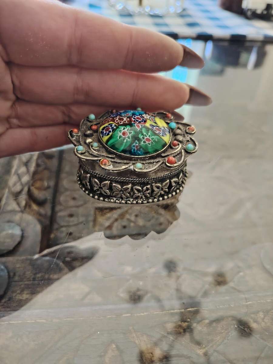 Stunning ornate pill box