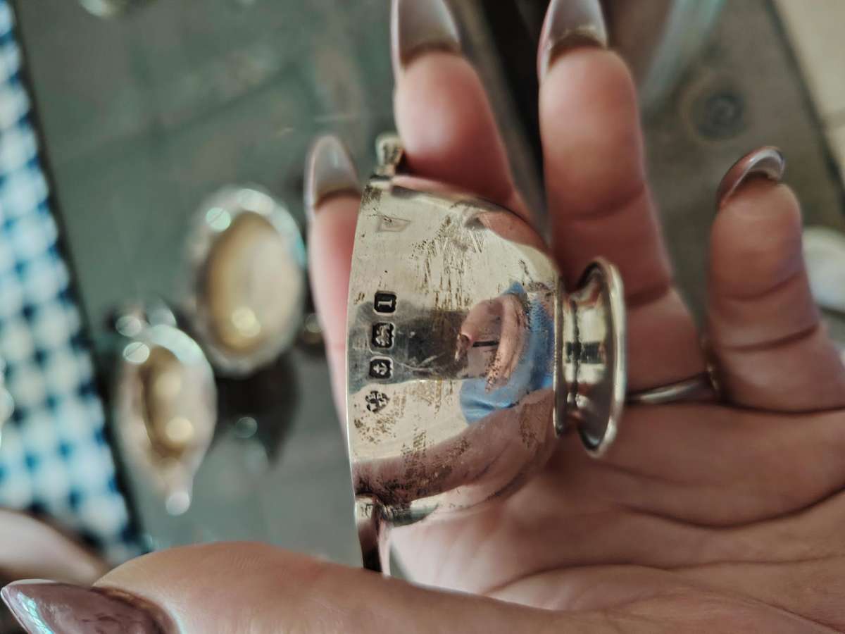 Hallmark silver small condiment servers