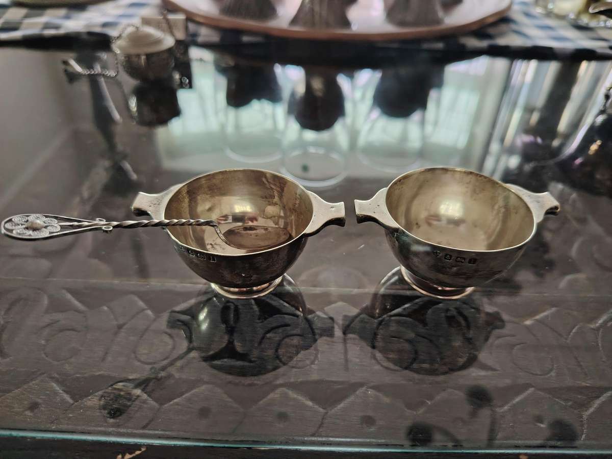 Hallmark silver small condiment servers