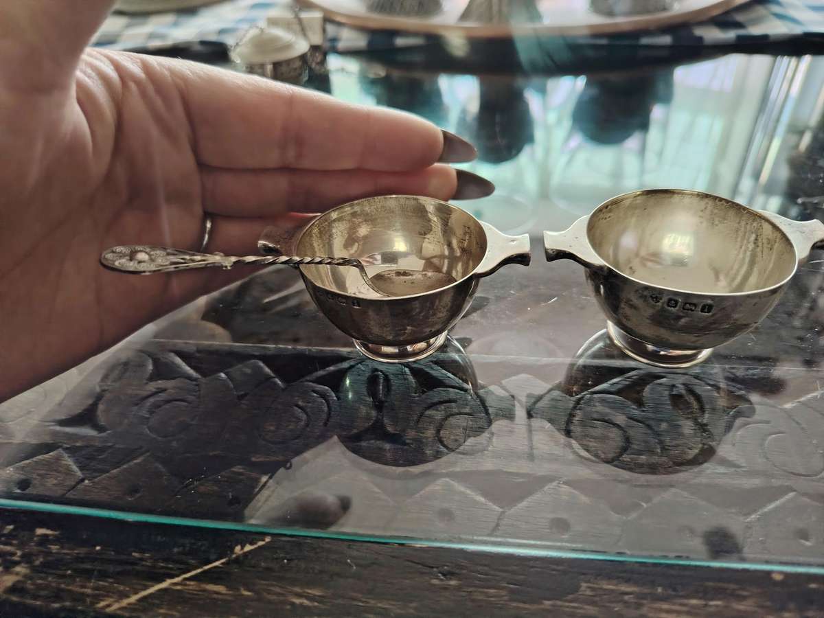 Hallmark silver small condiment servers