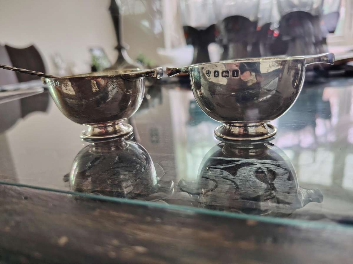 Hallmark silver small condiment servers