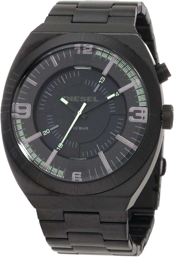 Diesel Men's DZ1415 NSBB Ion-Plated Stainless Steel Black Dial Watch