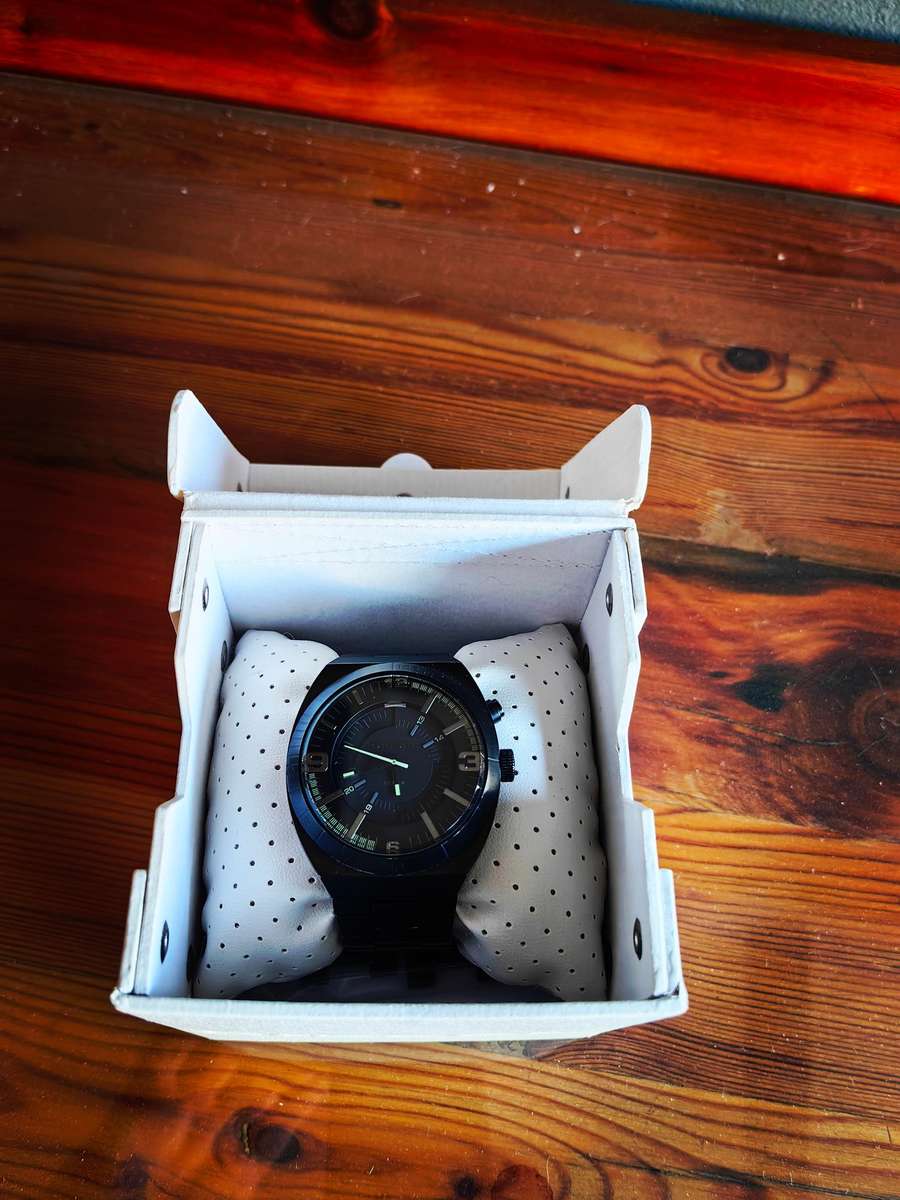 Diesel Men's DZ1415 NSBB Ion-Plated Stainless Steel Black Dial Watch