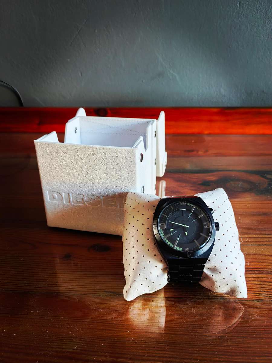 Diesel Men's DZ1415 NSBB Ion-Plated Stainless Steel Black Dial Watch