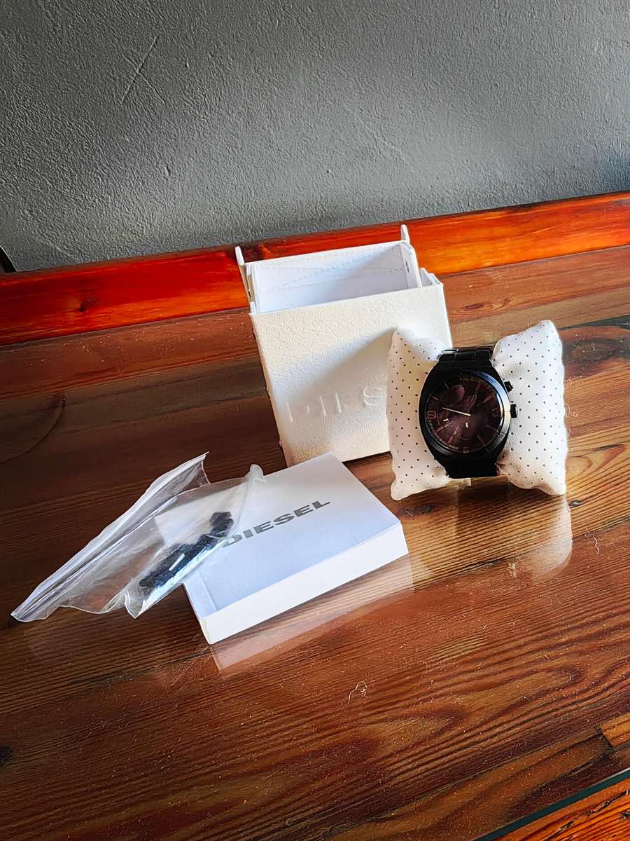 Diesel Men's DZ1415 NSBB Ion-Plated Stainless Steel Black Dial Watch