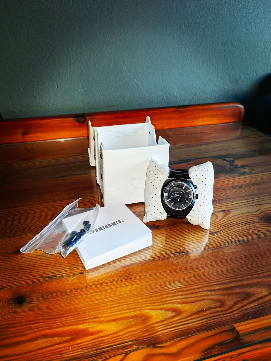 Diesel Men's DZ1415 NSBB Ion-Plated Stainless Steel Black Dial Watch