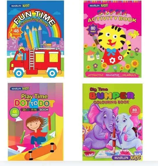 One Bid for SIX! 80 Page Super Activity Books for Kids - Educational & Fun
