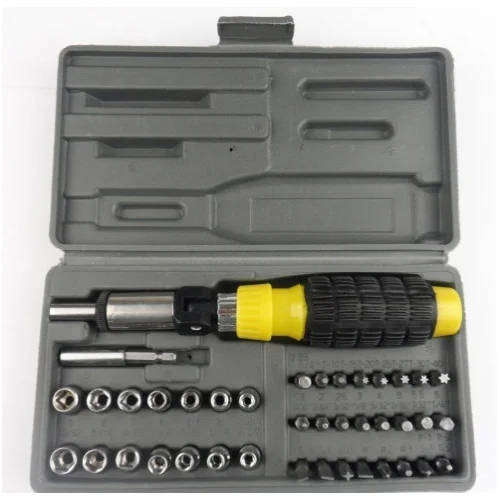 41-Piece bit and socket set - multipurpose compact tool kit