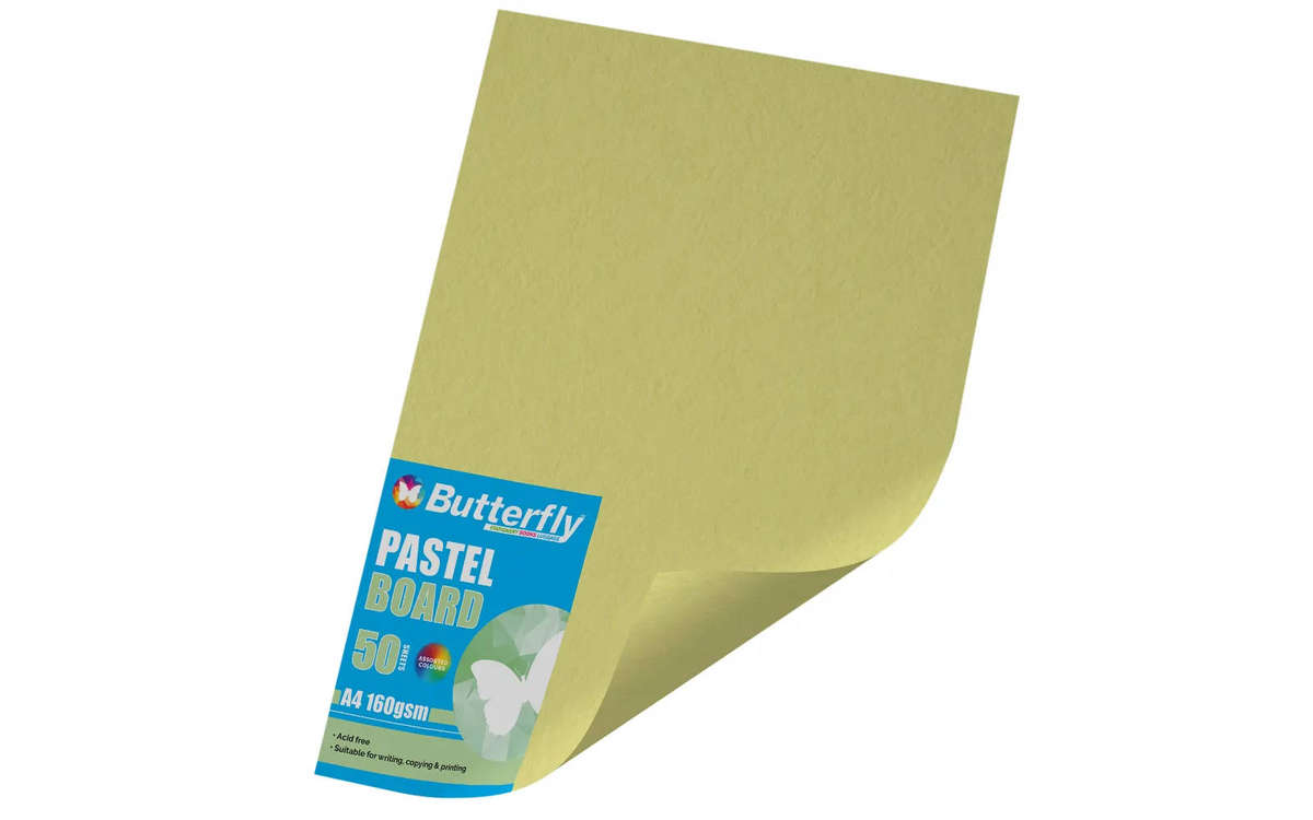 50 sheets Cardboard! Butterfly pastel board A4 160gsm! NEW!